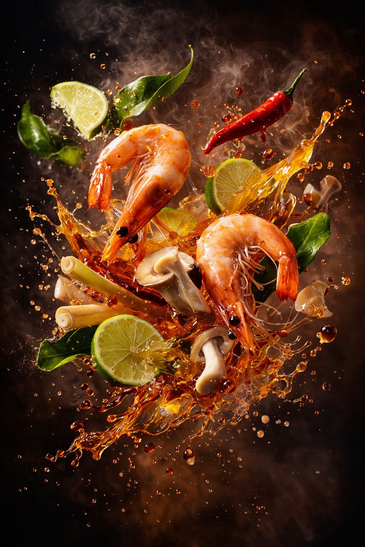 Seafood platter with prawns, mussels, corn and potatoes