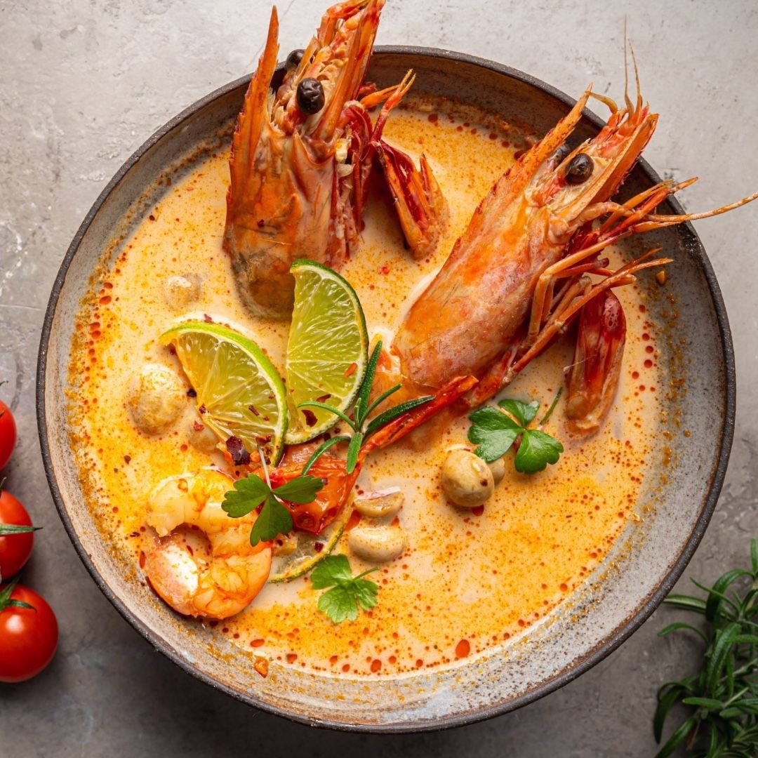 Chilli garlic prawns